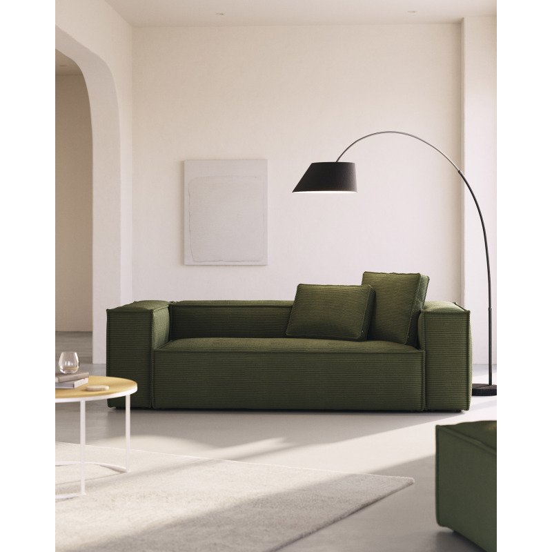 Canapé Blok 3 places vert 240 cm