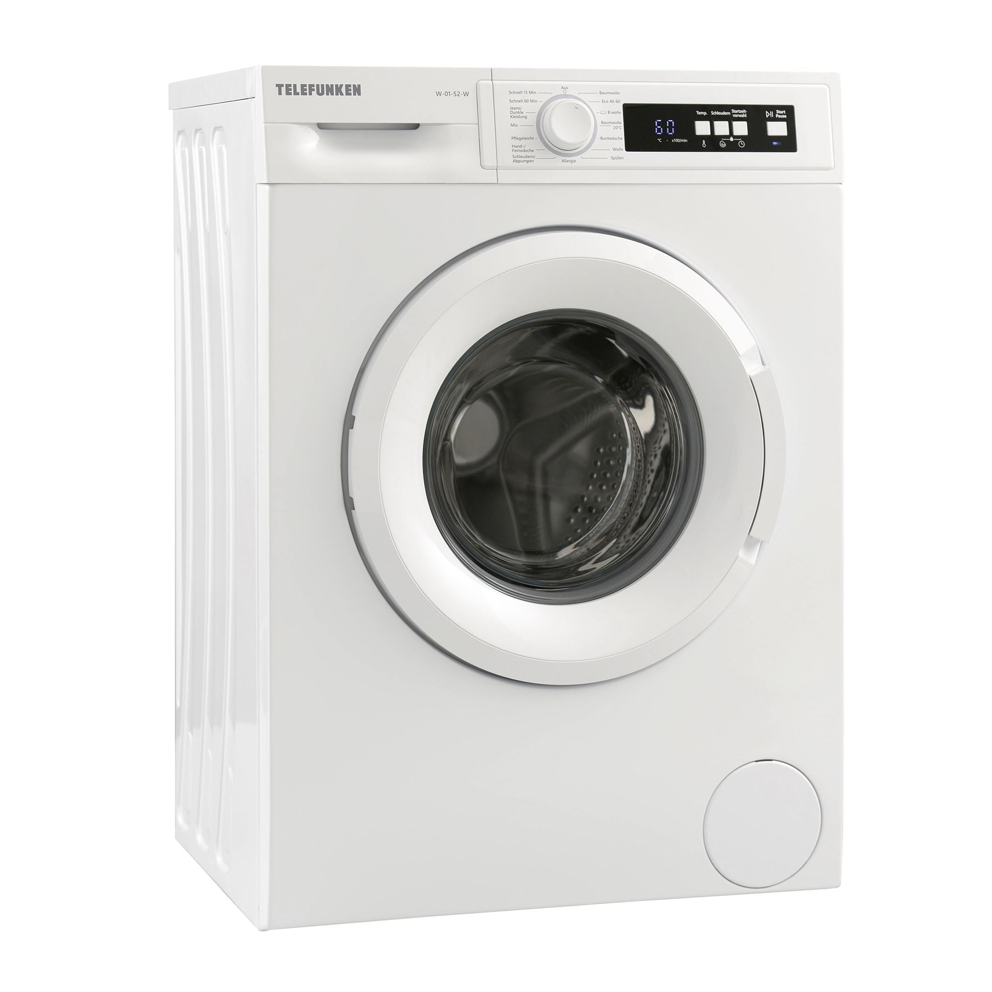 Telefunken W-01-52-W Waschmaschine 5kg 1000 U/Min, weiß