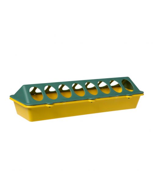 Olba Kuikenvoerbak Plastic Geel&Groen - Voerbak