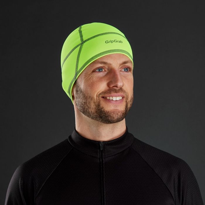 GripGrab Unisex Huer Lightweight Thermal Hi-Vis Skull Cap