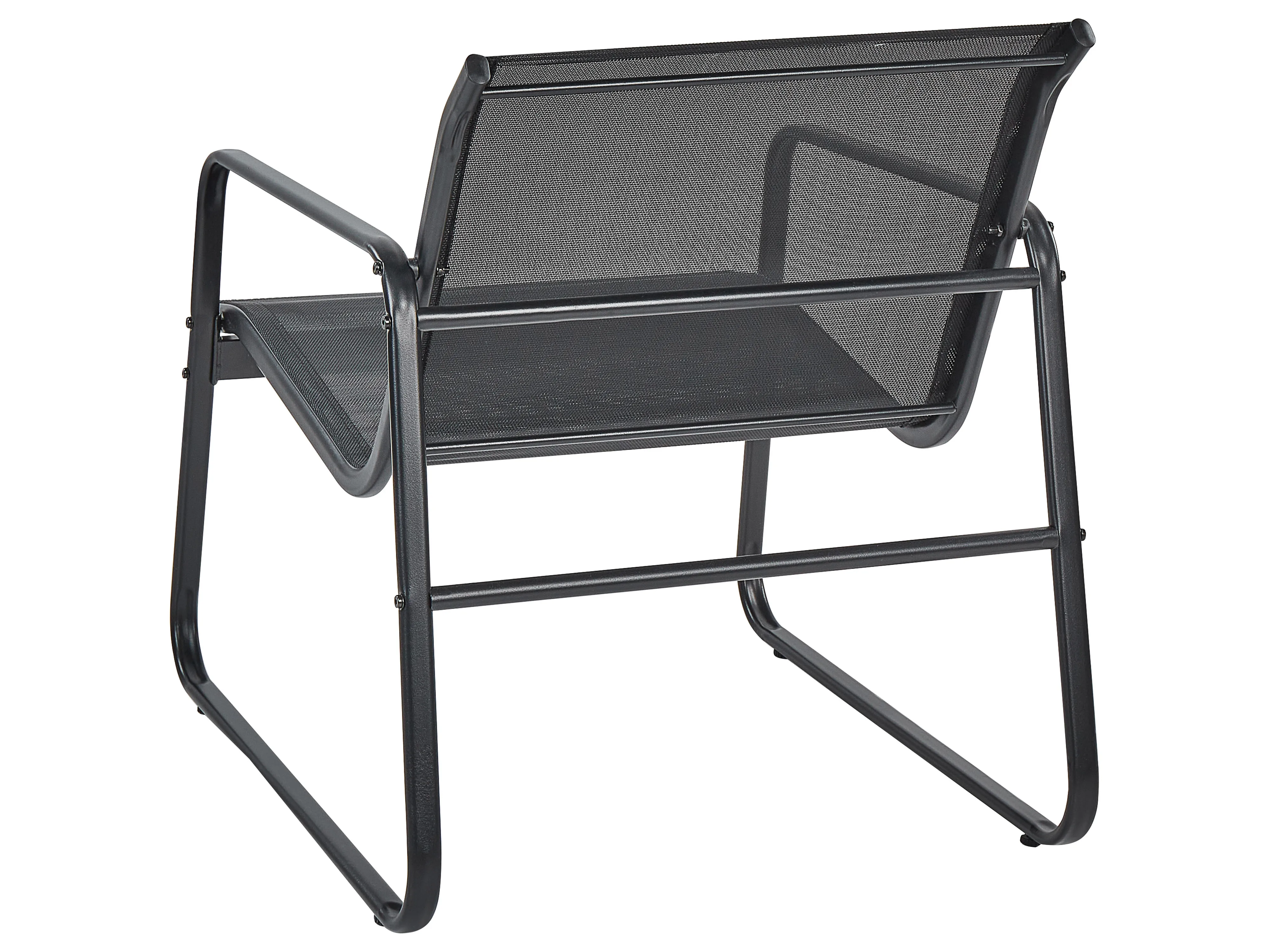 Loungeset met tafel 4-zits BARREA Metaal Zwart