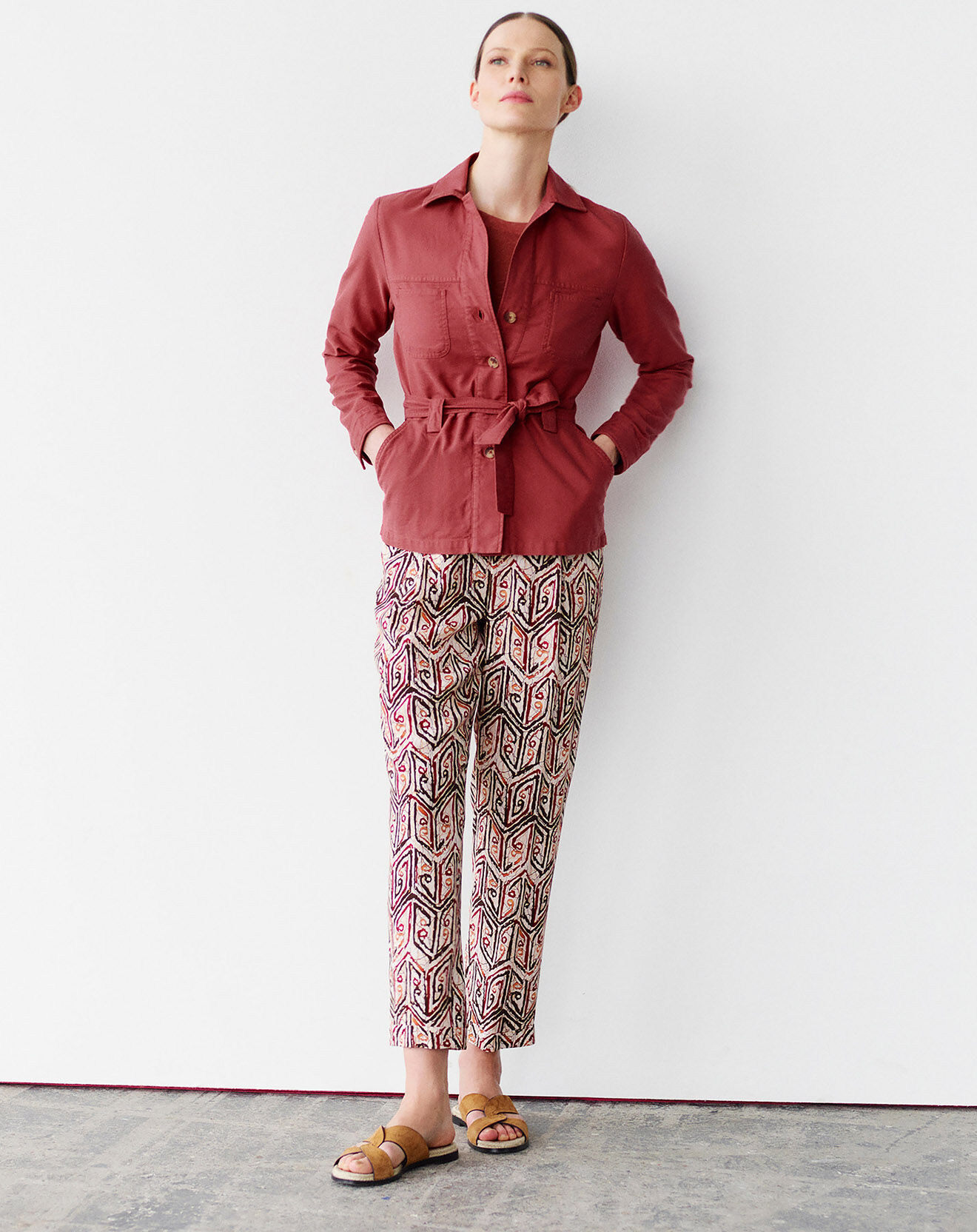 Caroll Veste saharienne Lily rouille