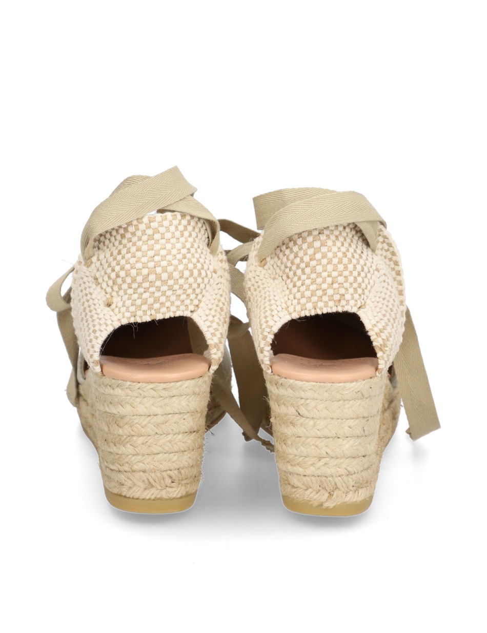 Veloursleder Keilsandale