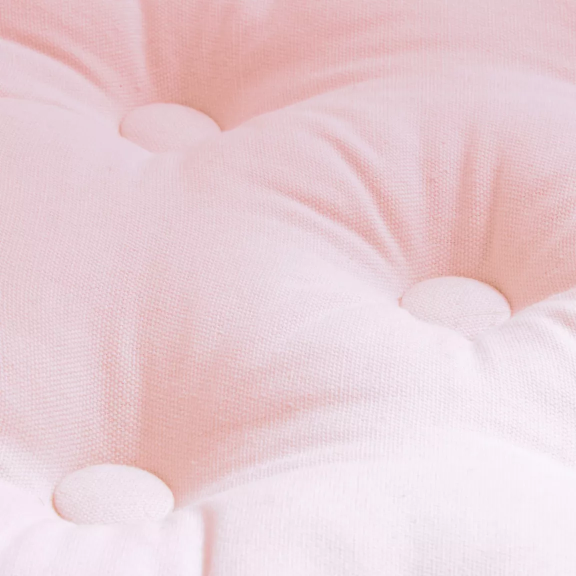 Coussin de sol coton (60 x 60 cm) Pixel Rose poudré