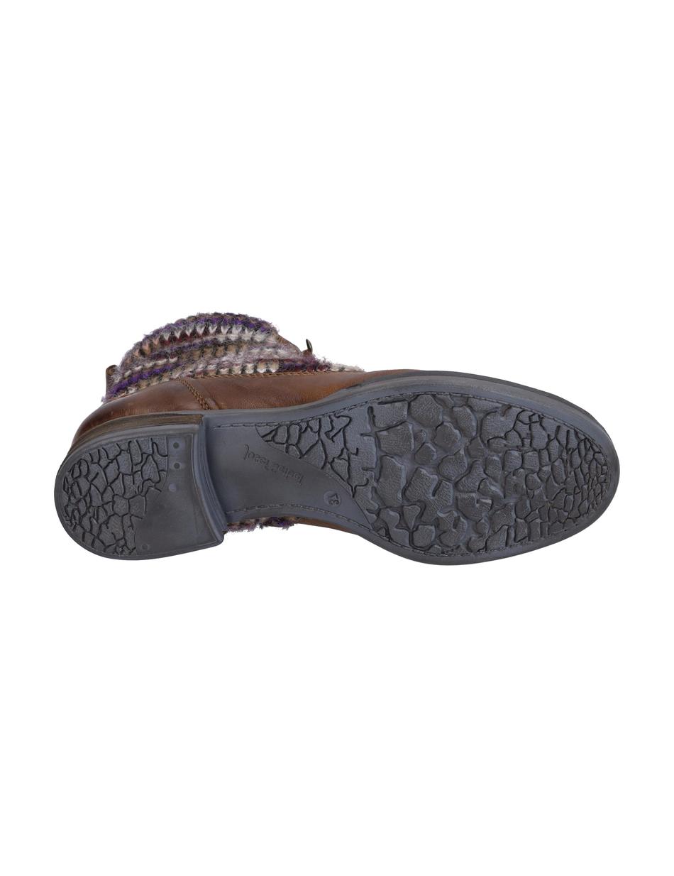 Stiefelette Sanja 17, cognac-kombi