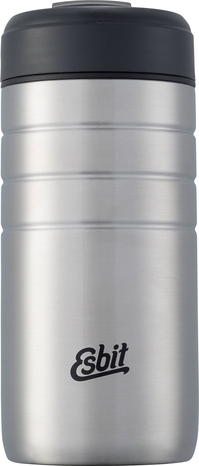 Esbit MAJORIS Thermobecher mit Klick-Verschluss 450 ml silber