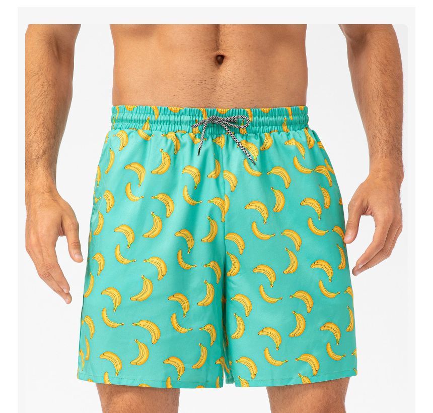 FoxFlair - Snel drogende strandshort met trekkoordtaille