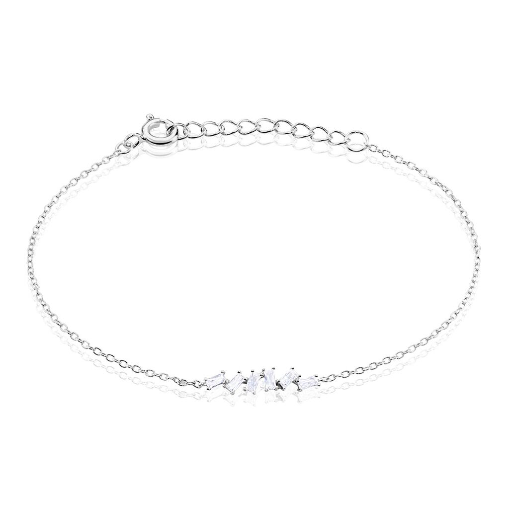 Bracelet Adonia Argent Blanc Oxyde De Zirconium