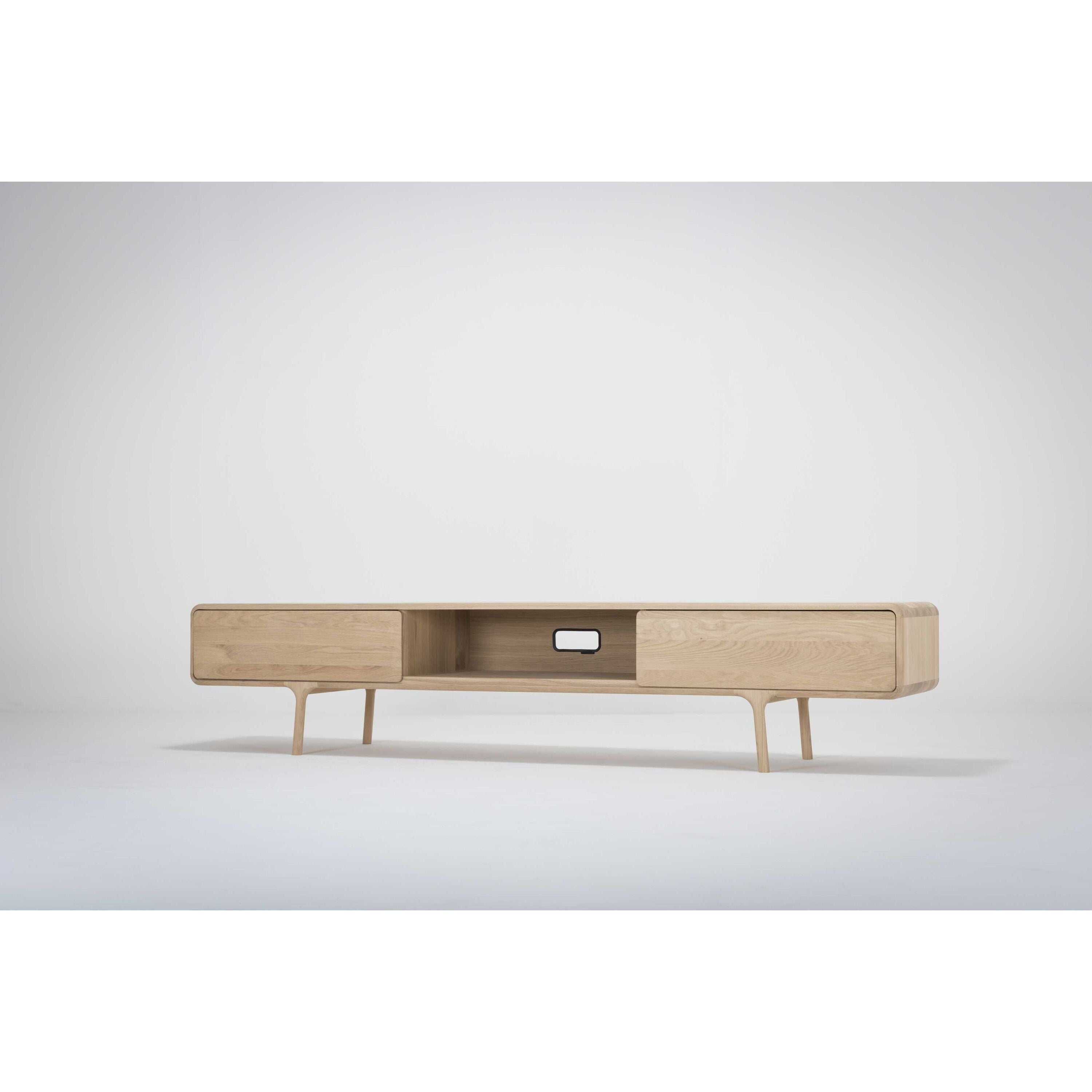 Fawn lowboard tv-meubel 2 lades 220x45 whitewash