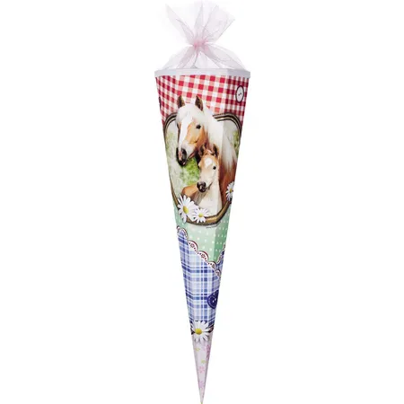 Nestler Schultüte Modern Horse 6-eckig, 85cm