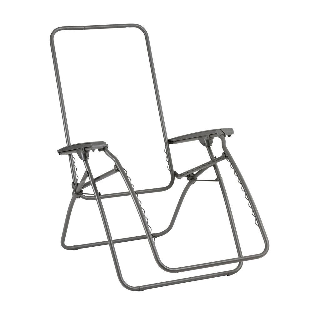Relaxliege Gestell RClip Stahl Grau Titane
