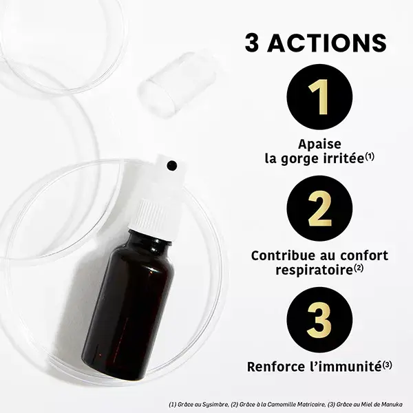 Spray para Garganta Santarome com Mel de Manuka Orgânico - Alivia a Garganta - 20 ml