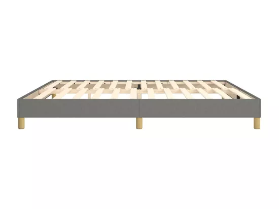 Sommier à lattes de lit Gris foncé 200x200 cm Tissu