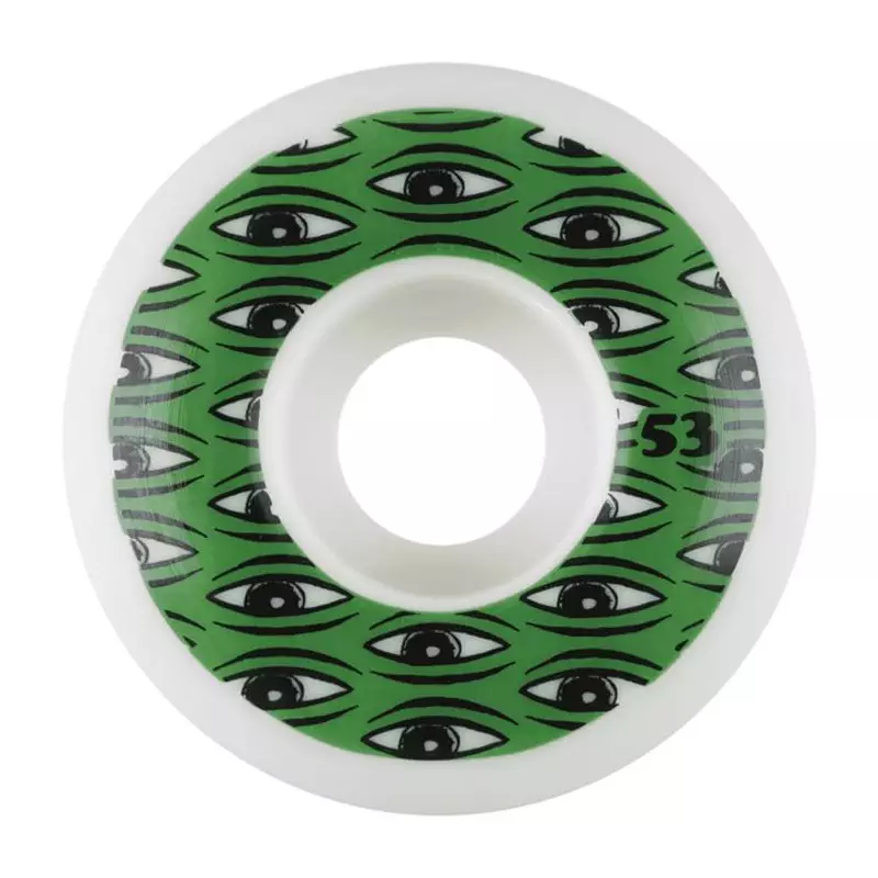 Roues skate TOY MACHINE (x4) All Seeing Blanc 100A 53mm