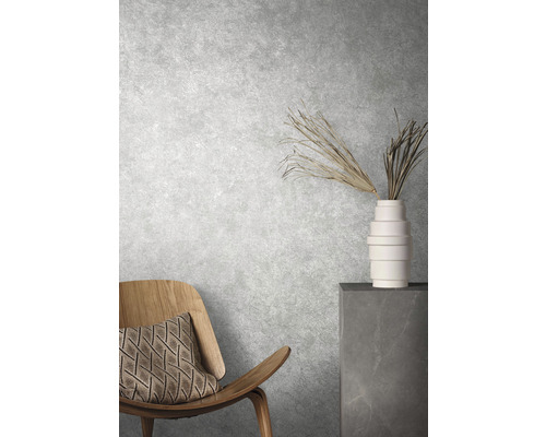 Vliesbehang 85728 Natural Opulence van Felix Diener, steenlook, wit zilver