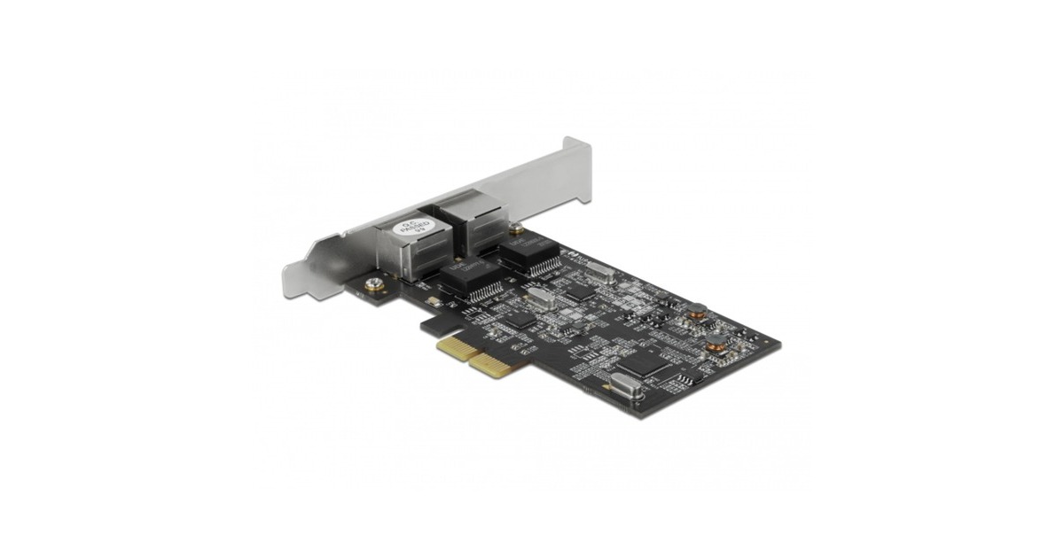 DeLOCKPCI Express x2 Card naar 2x RJ45 2,5 Gigabit LAN RTL8125 netwerkadapter
