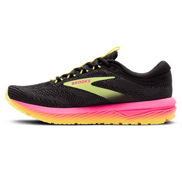 Chaussure running BROOKS W REVEL 7 BLACK/PINK/LEMON TONIC
