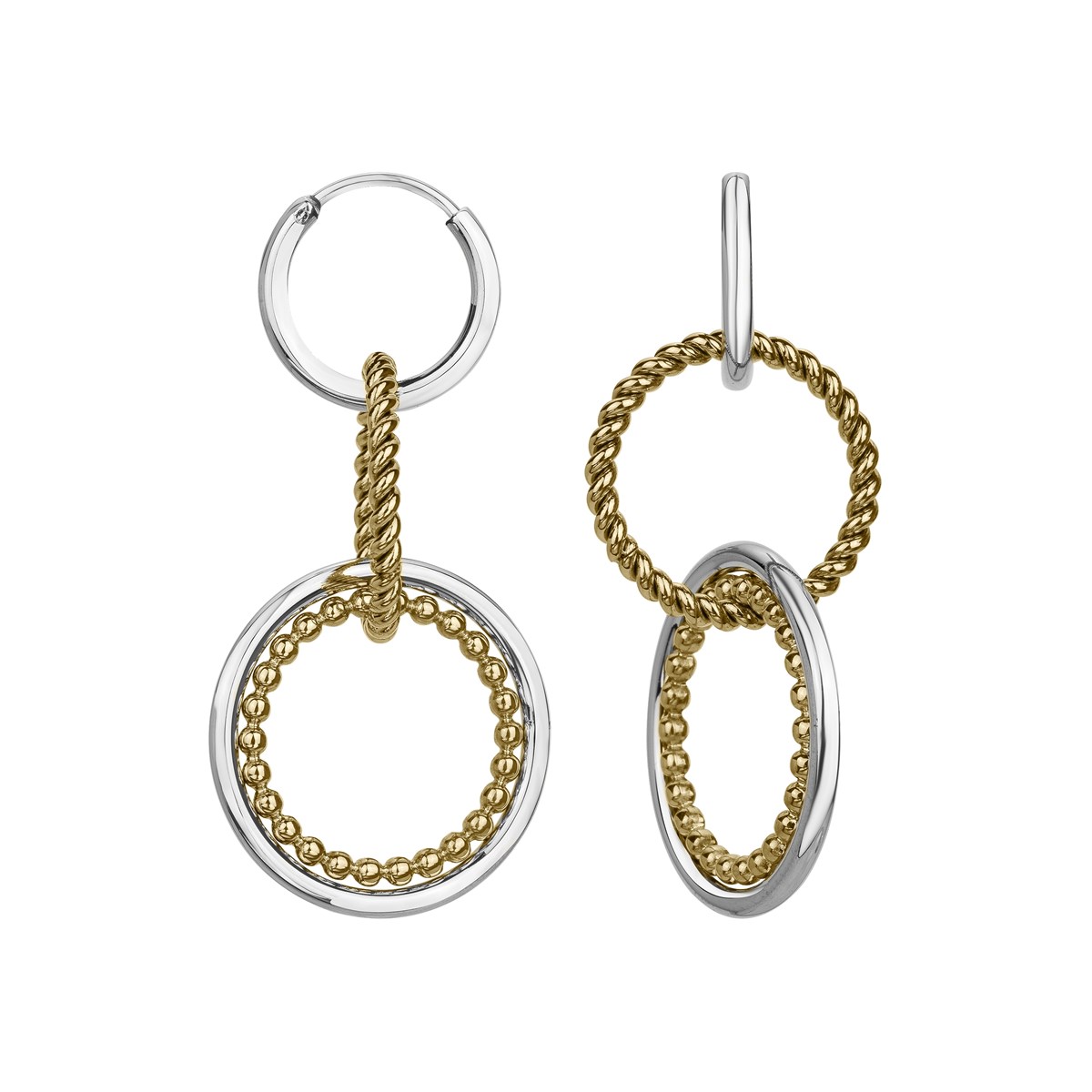 Boucles d'oreilles pendantes en Acier