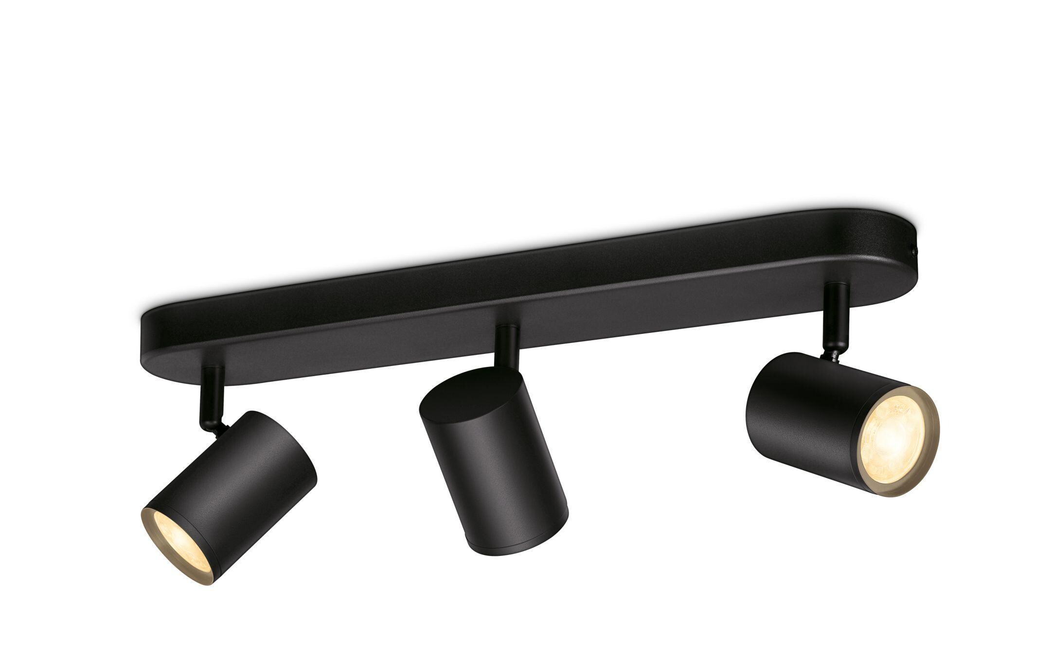 IMAGEO 3er Spot Tunable White Deckenleuchte SchwarzSmartes Leuchtmittel, steuerbar über Bluetooth, Matter, WLAN