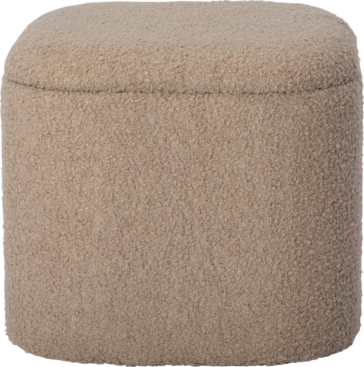 Intratuin poef met opbergruimte Maysa beige 36 x 30 x 30 cm