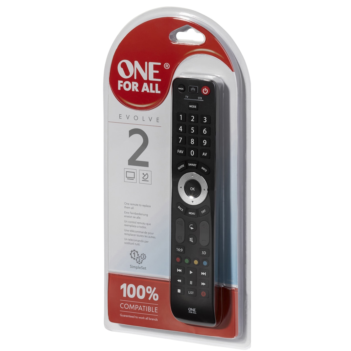 One For All Evolve 2 URC 7125 fjernkontroll