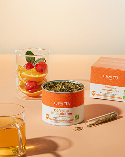 Rituel Défenses Immunitaires-Thé vert, maté bio enrichis en vitamine C 18 sachets