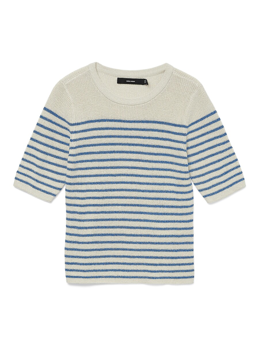 VERO MODA<br>Suéter com gola redonda e mangas 3/4