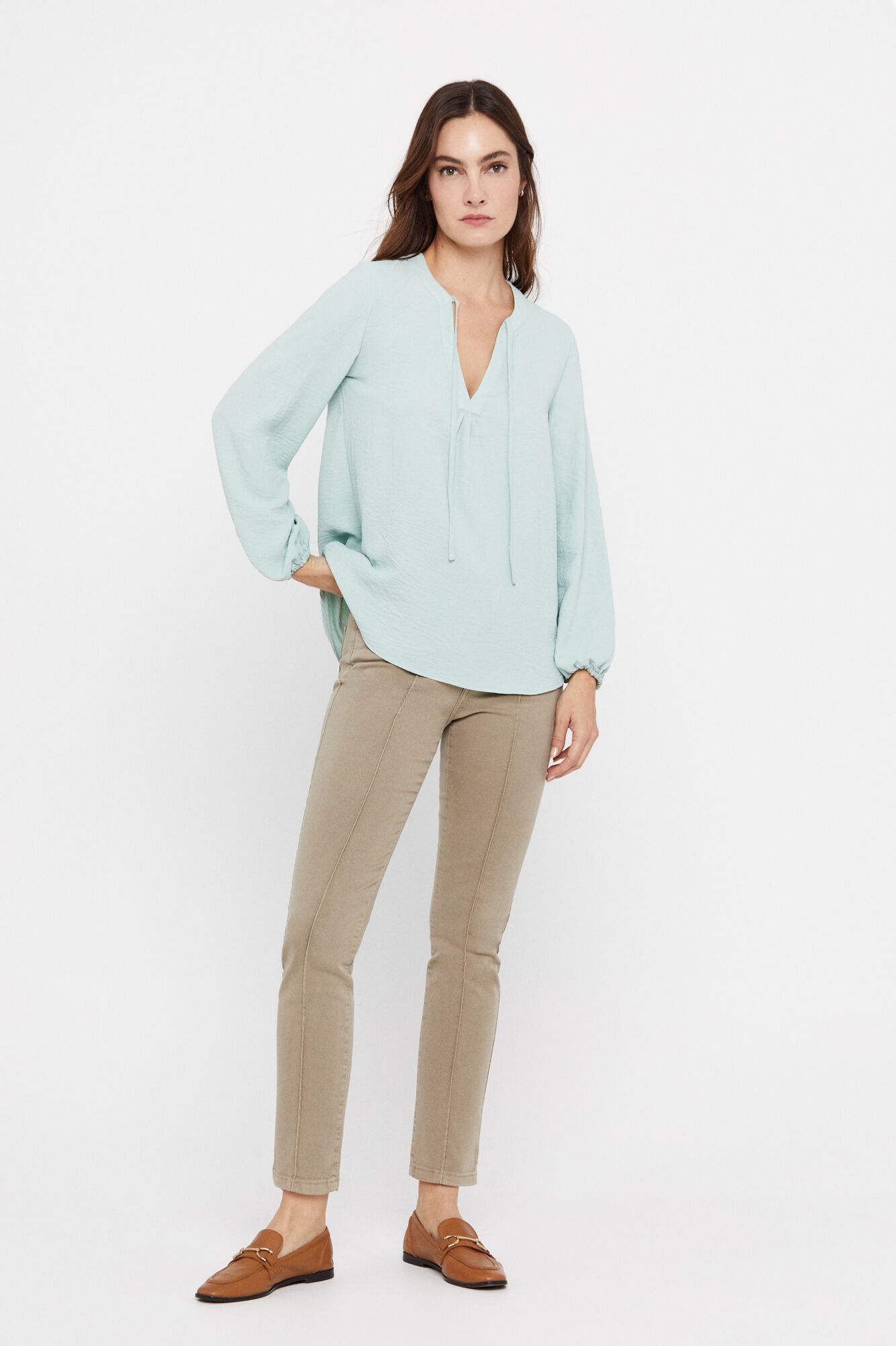 Blusa confortável - Verde escuro