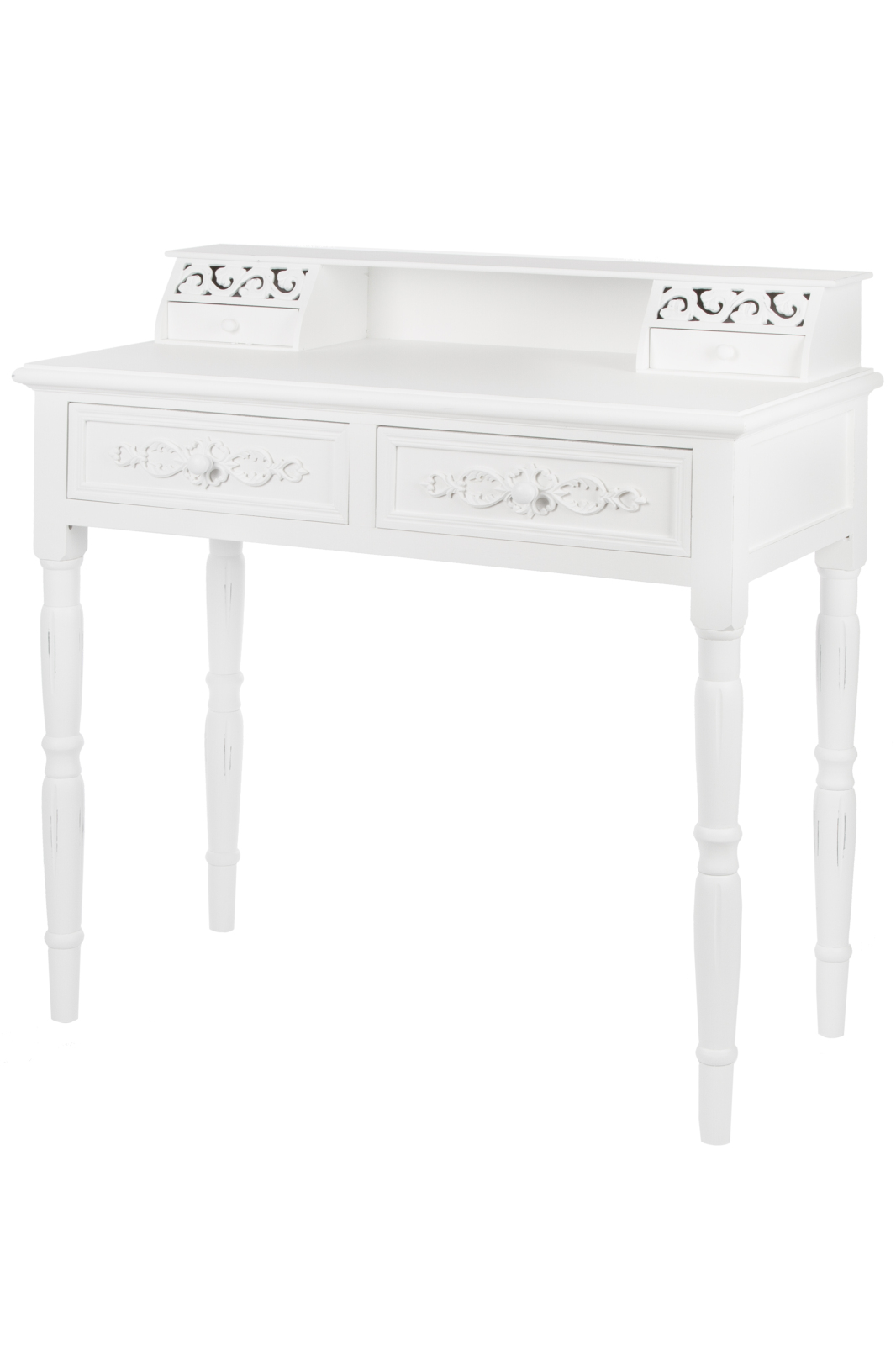 Sekretär ROMANTIC - weiß - 4 Schubkästen