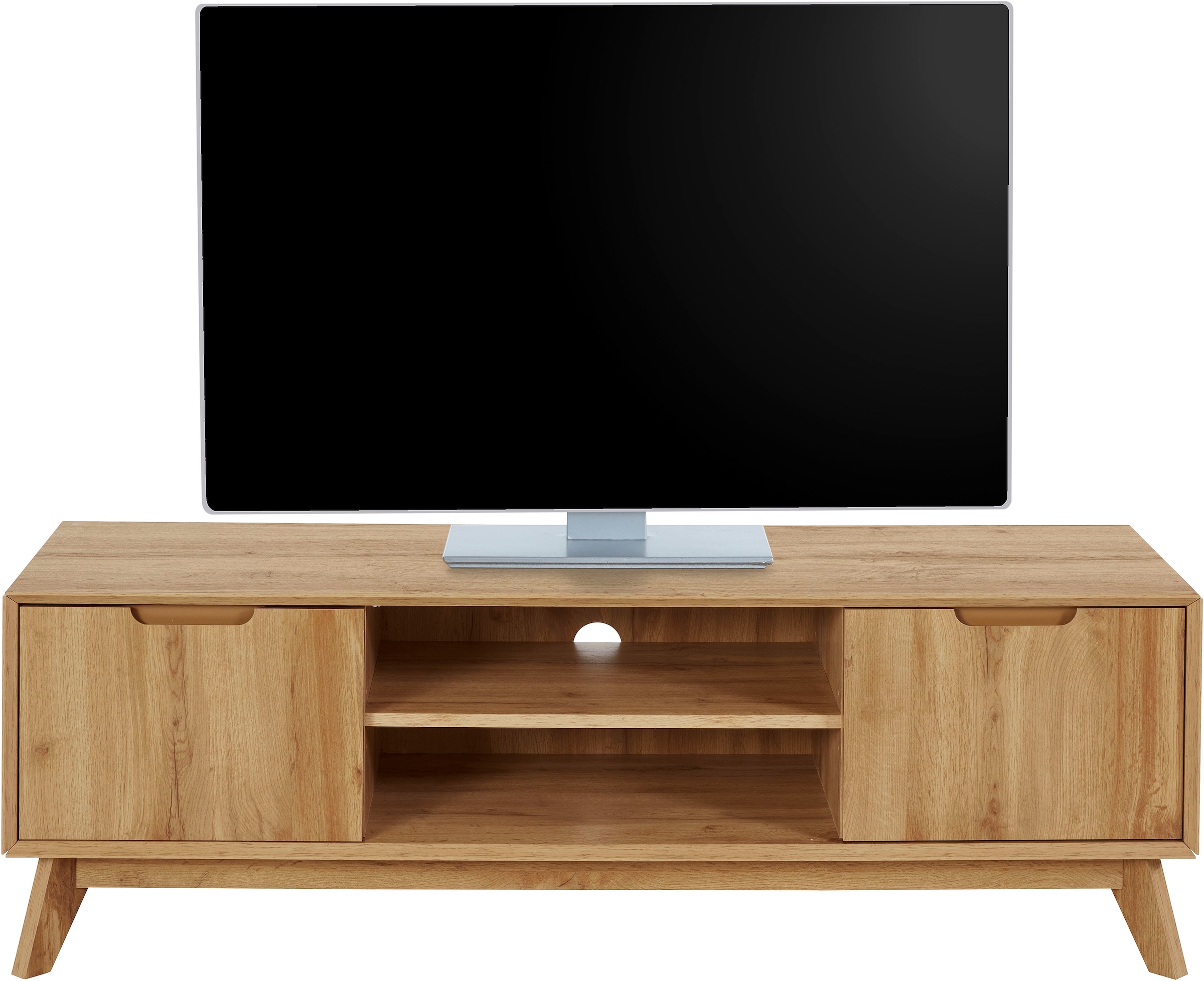 andas Lowboard »Pandrup« Kommode mit 3 Einlegeböden und Kabeldurchführung, B:135 cm