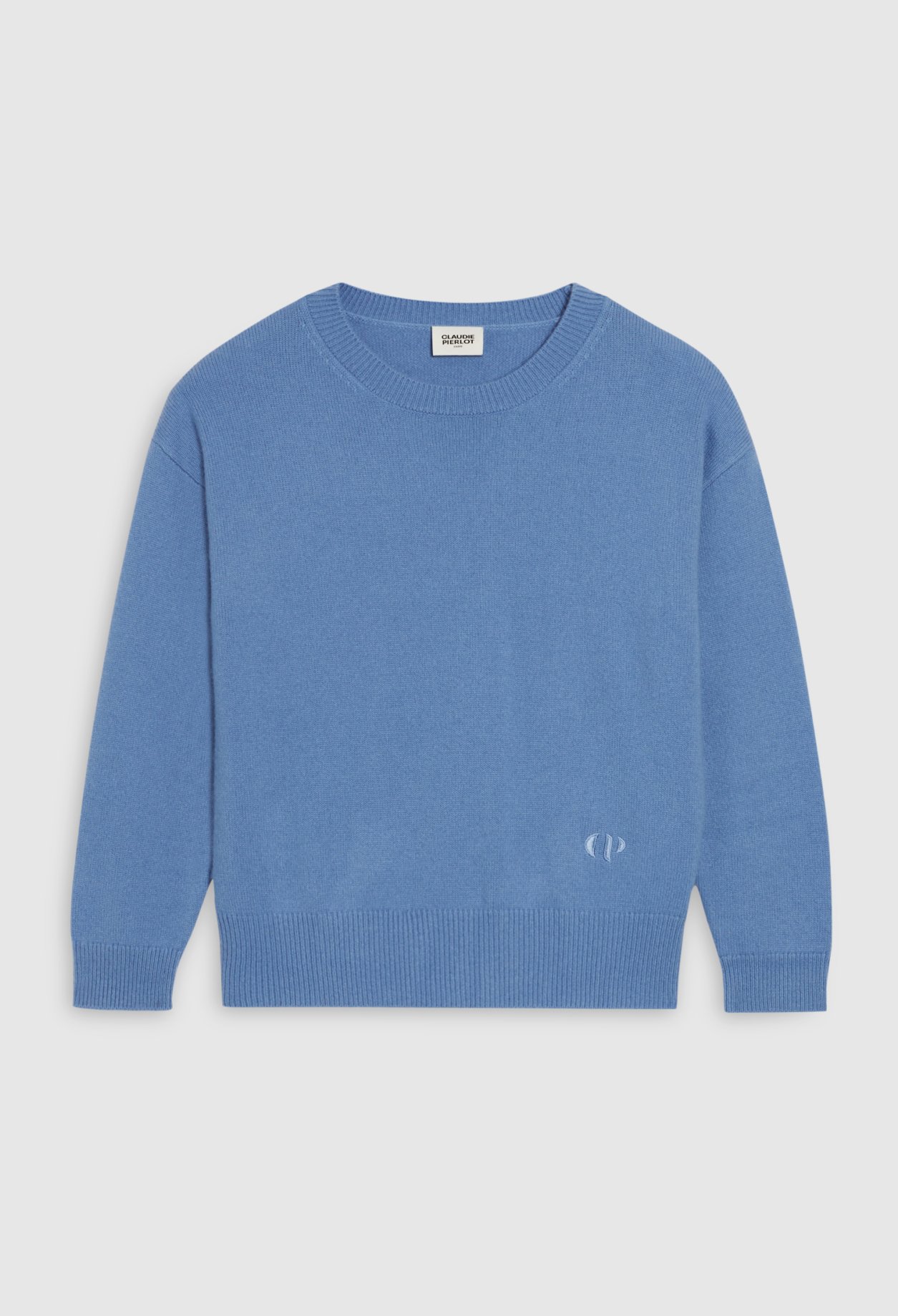 Pull bleu 100% cachemire