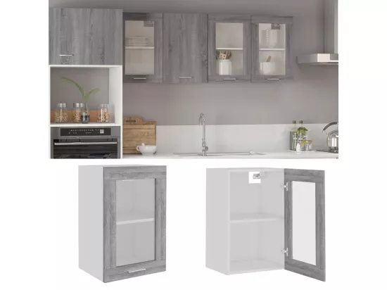 Armoire vitrée suspendue 