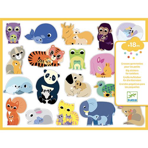 Djeco stickers babydieren - 120st