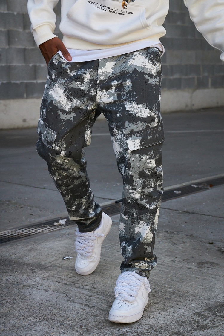 jogger pant camouflage gris