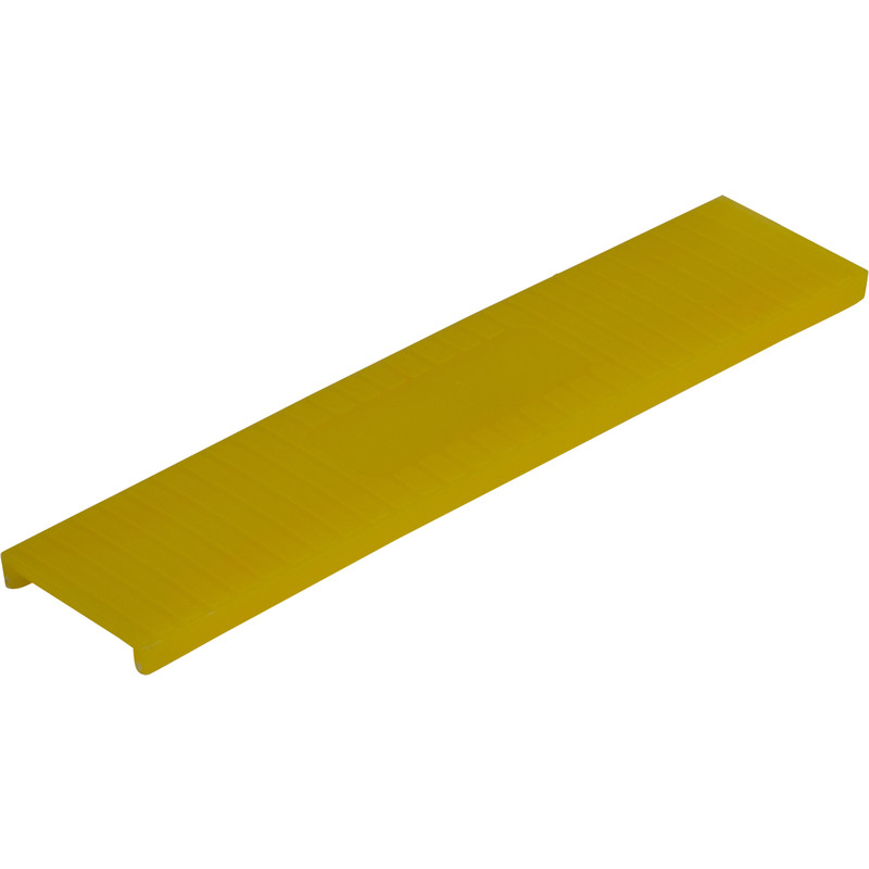 Kunststof tunnelblokje 22x4mm Geel