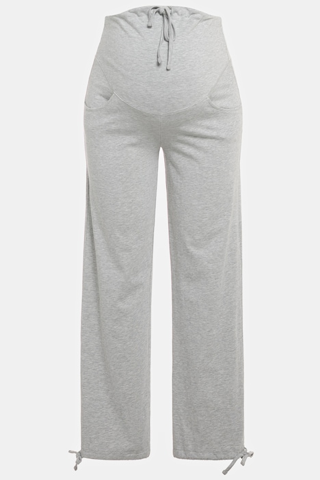 Bellieva-Sweatpants, extrabreiter Bund, Biobaumwolle