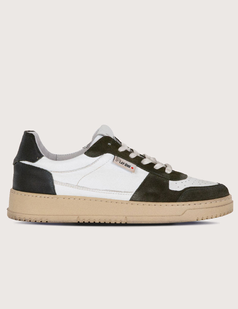 PLAY ONE BASKETS BASSES DUBAÏ BLANC KAKI