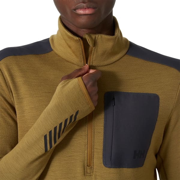 T-shirt thermique HELLY HANSEN LIFA MERINO MIDLAYER 1/2 ZIP LYNX