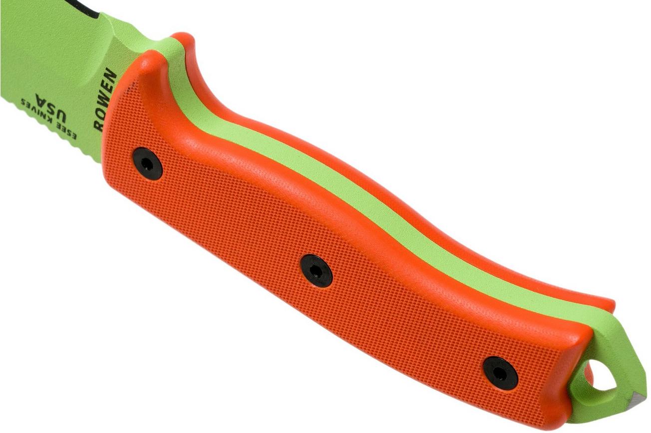 ESEE Model 5 Venom Green 5P-VG survivalmes met kydex schede   riemclip