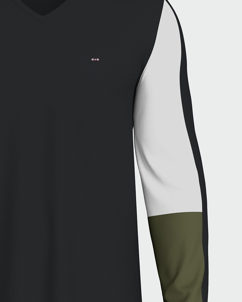 EDEN PARK<br>Pijama comprido com blocos de cor