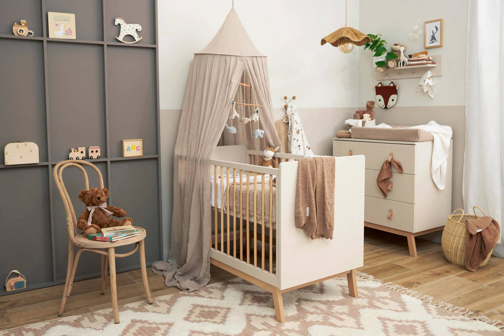 baby ledikantdeken wafel teddy sand