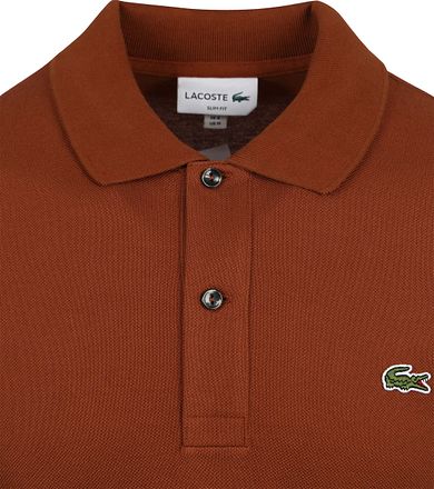 Lacoste Poloshirt Pique Roest Bruin PH4012-SHI kopen