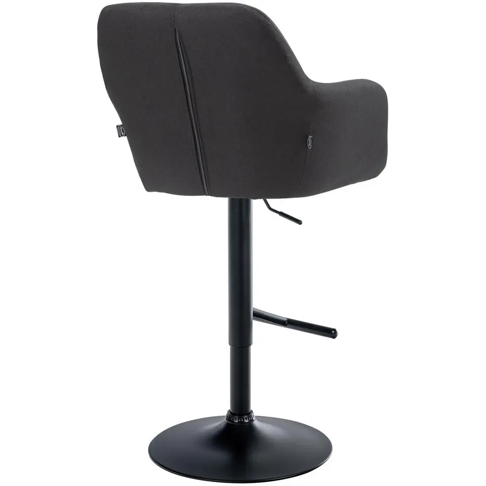 CLP Barkruk Natoma zwart Frame - Stof - zwart