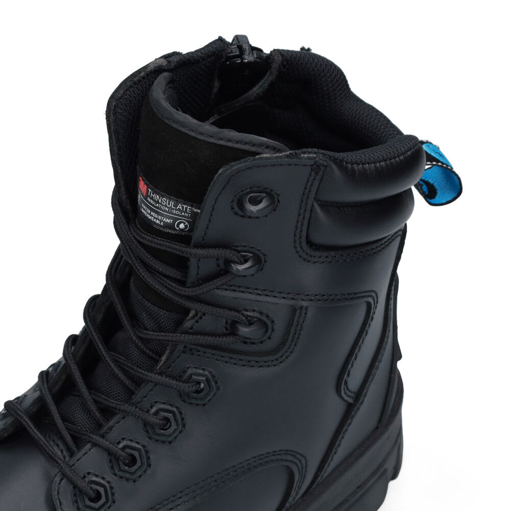 Bata Helix Longreach Rits - Brede leest - Werkschoenen - Zwart - 38