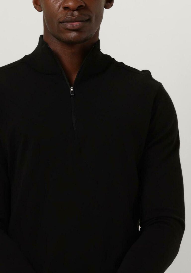 SELECTED HOMME zwarte selected homme trui slhberg half zip cardigan b