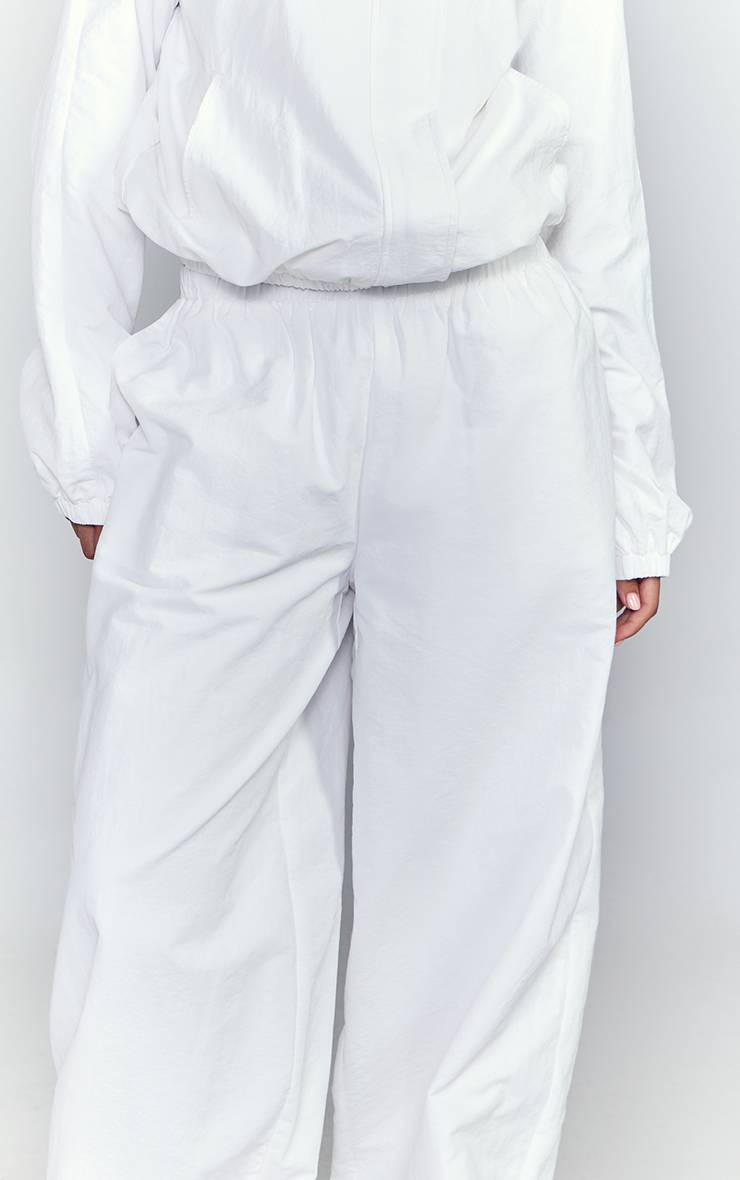 Blanc Pantalon De Survêtement Ballon En Tissu Shell