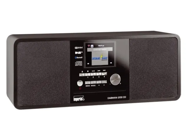 Imperial DABMAN i200 CD, Digital, DAB ,FM,UKW, Afspiller, CD, 20 W, 7,62 cm (3