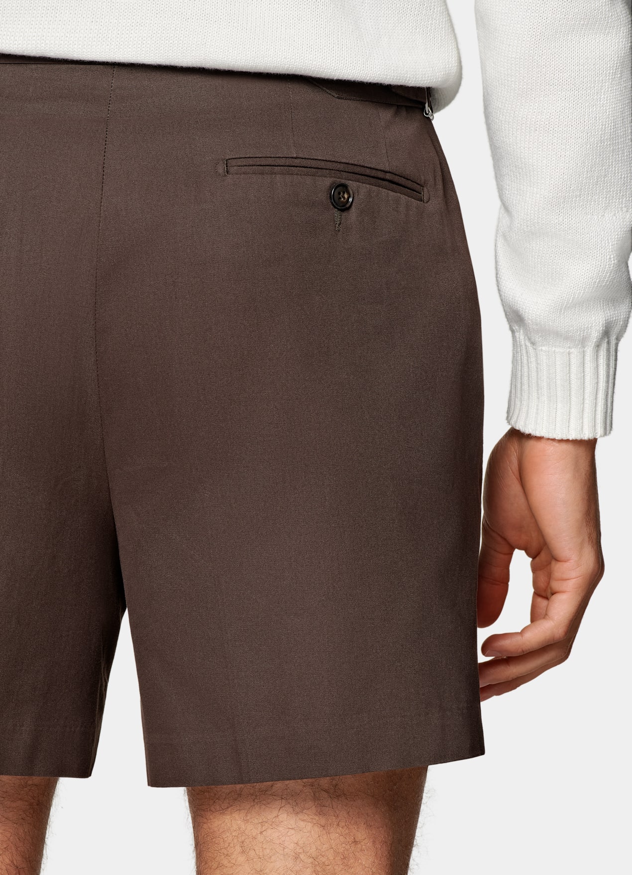 Short Straight Leg marron moyen