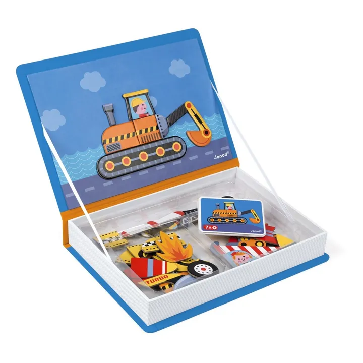 Janod Livre magnétique Bolides Magnéti'book - 50 magnets