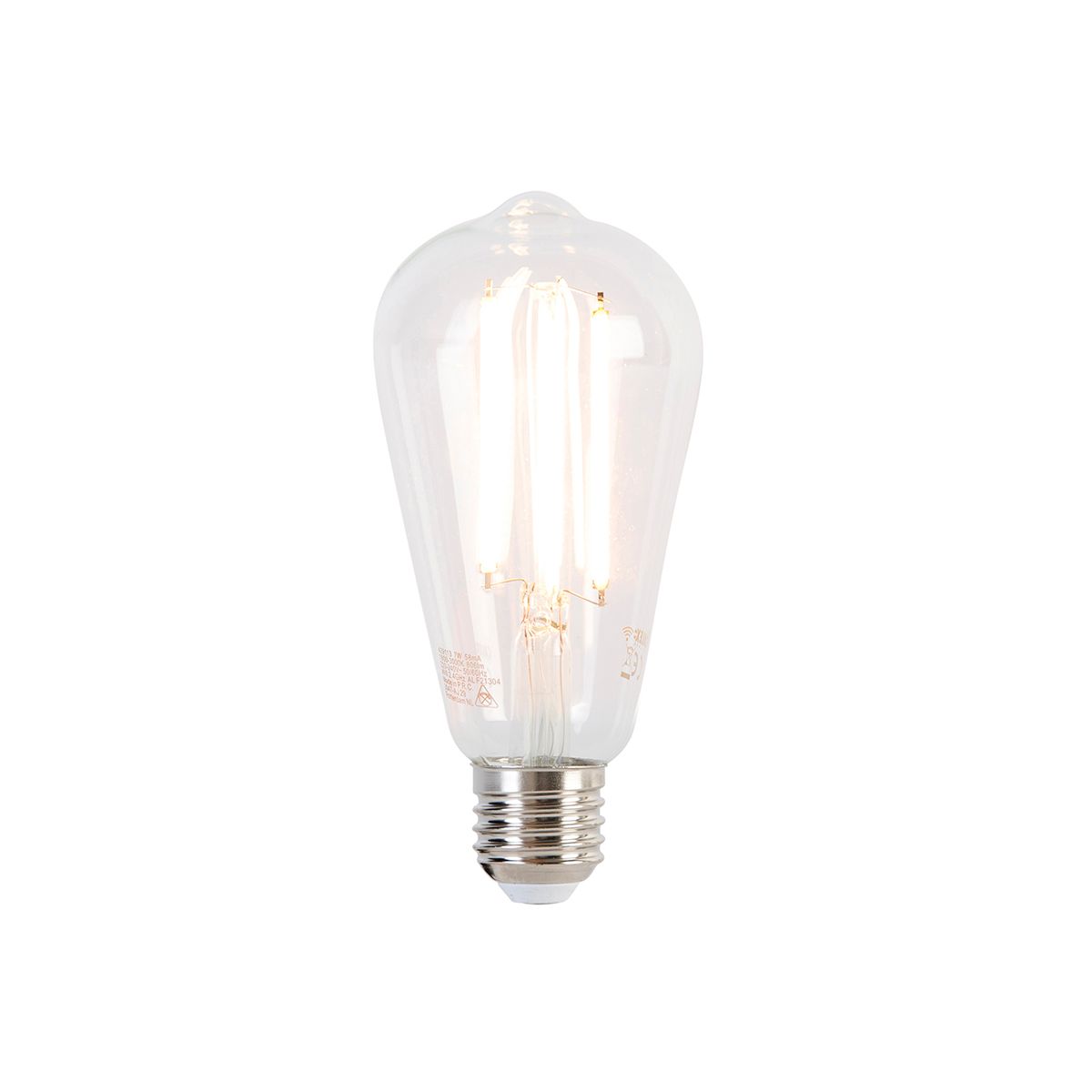 Set van 5 smart E27 dim to warm LED lampen ST64 7W 806 lm 1800-3000K